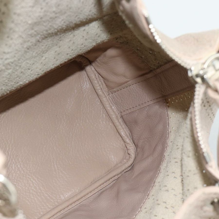 【日本直送】Chloe Kerala 手提包 皮革 米色 銀色 正品 187518V-21