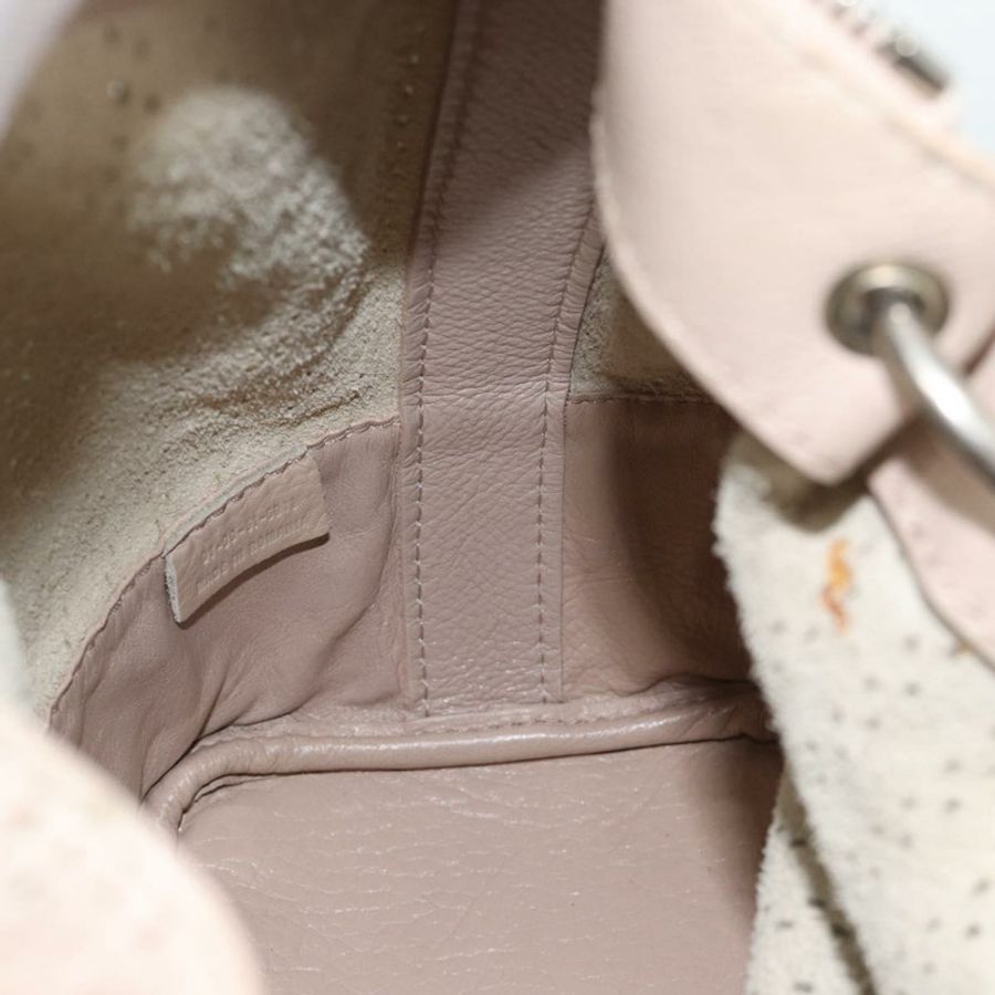 【日本直送】Chloe Kerala 手提包 皮革 米色 銀色 正品 187518V-22