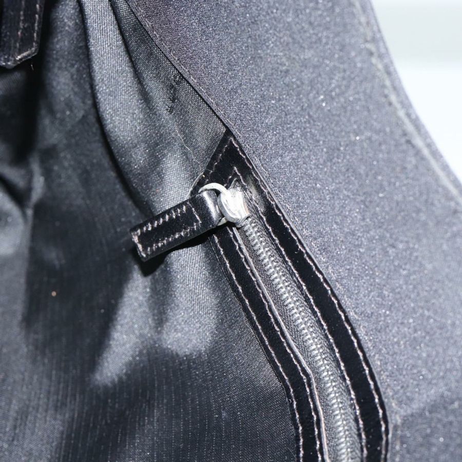【日本直送】FENDI Mamma Baguette 單肩包 棉質針織布 黑色 銀色 正品 187506V-19