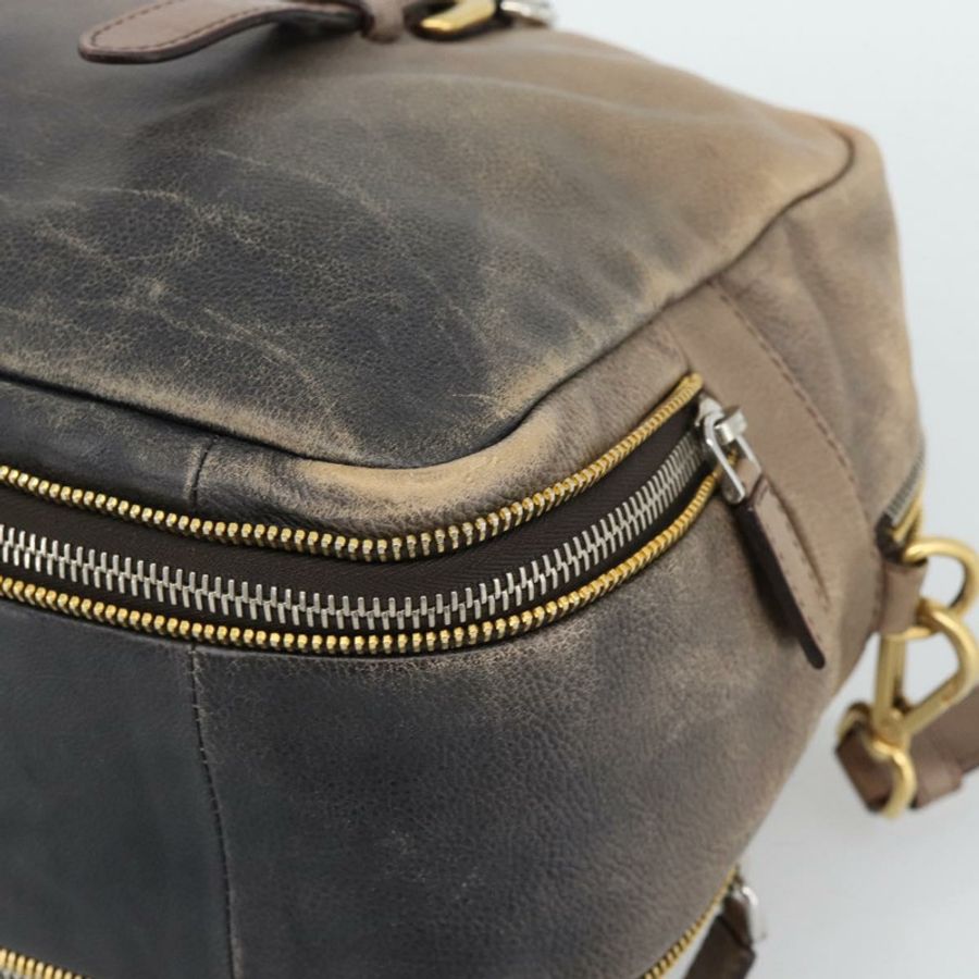 【日本直送】PRADA 手提包 皮革 兩用 米色 金色 正品 187498A-9