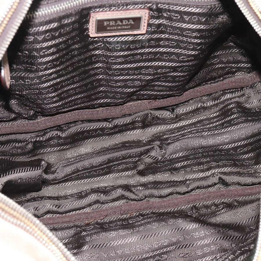 【日本直送】PRADA 手提包 皮革 兩用 米色 金色 正品 187498A-10