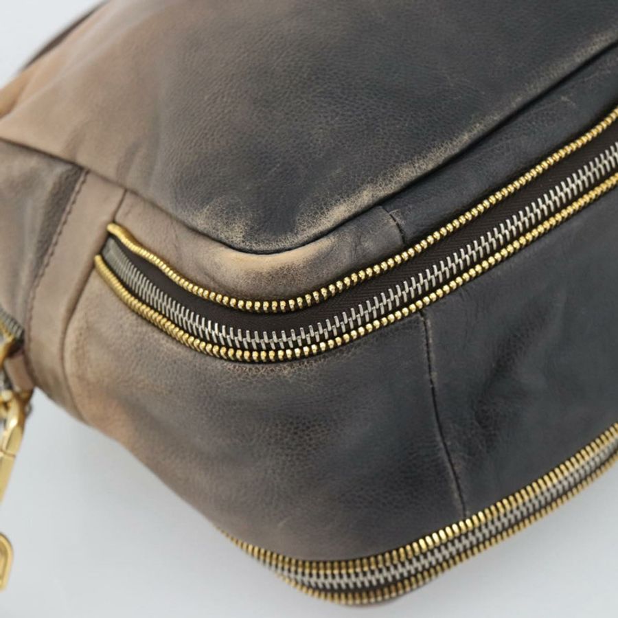 【日本直送】PRADA 手提包 皮革 兩用 米色 金色 正品 187498A-14