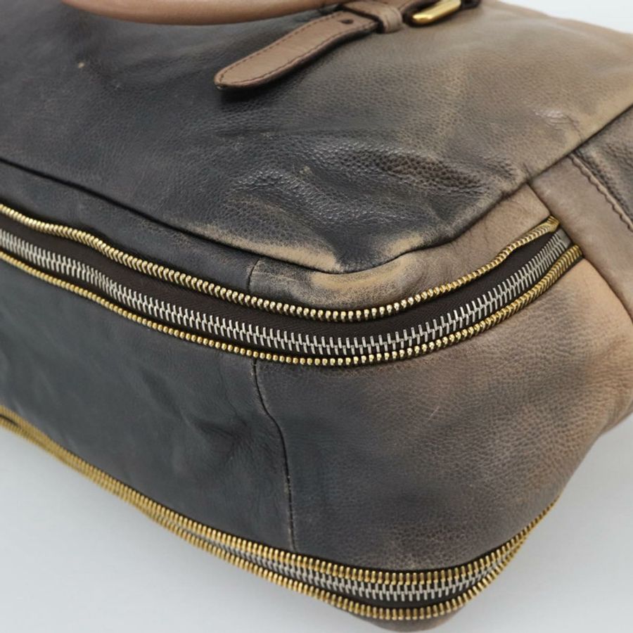 【日本直送】PRADA 手提包 皮革 兩用 米色 金色 正品 187498A-15