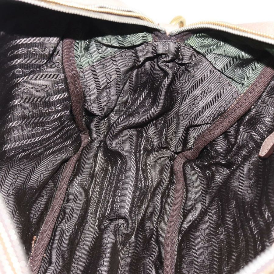 【日本直送】PRADA 手提包 皮革 兩用 米色 金色 正品 187498A-21