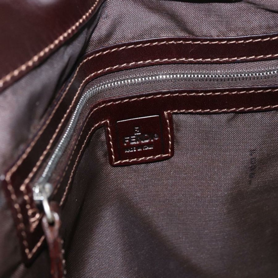 【日本直送】FENDI Zucca帆布手提包 黑色棕色 正品 187577A-16