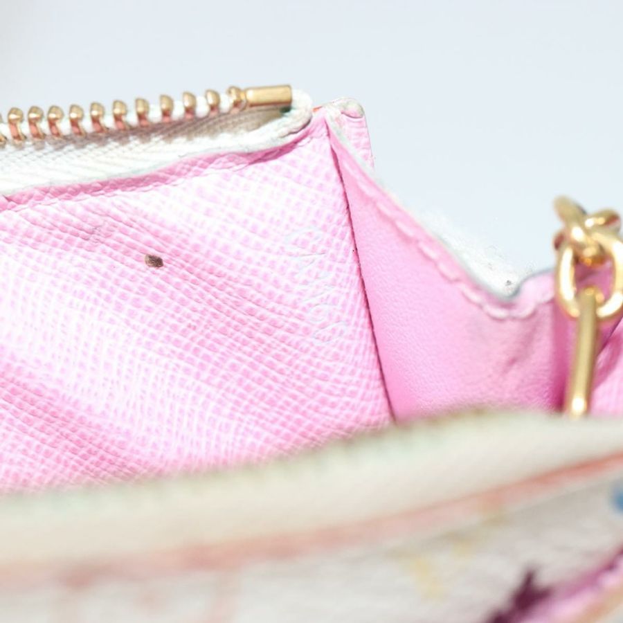 【日本直送】路易威登 Monogram Multicolor Pochette Cles NM 手袋 M93734 LV Auth 185867A-10