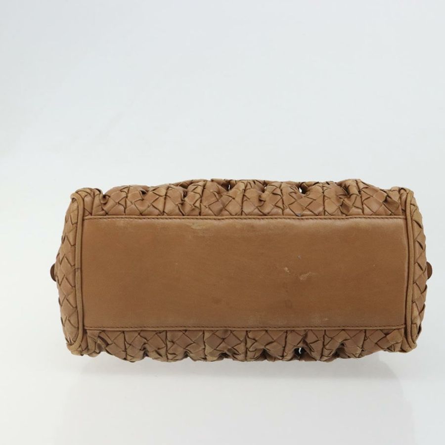 【日本直送】BOTTEGA VENETA INTRECCIATO 手袋 皮革 棕色 銀色 正品 185815A-4