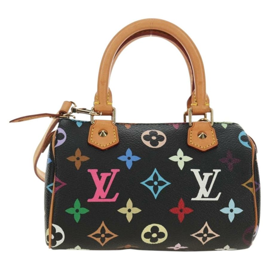 【日本直送】路易威登 Monogram Multicolor 迷你 Speedy 手袋 黑色 M92644 正品 185809SAM-12