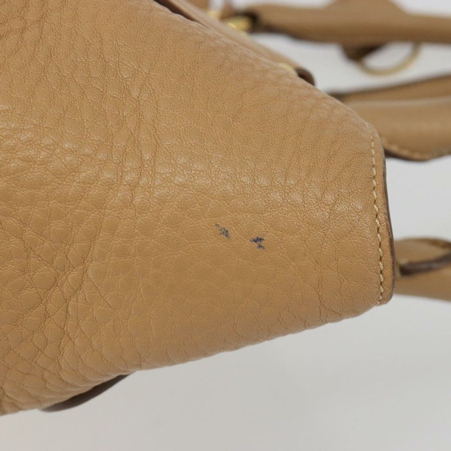 【日本直送】PRADA 手提包 皮革 棕色 金色 正品 BA13540A-3