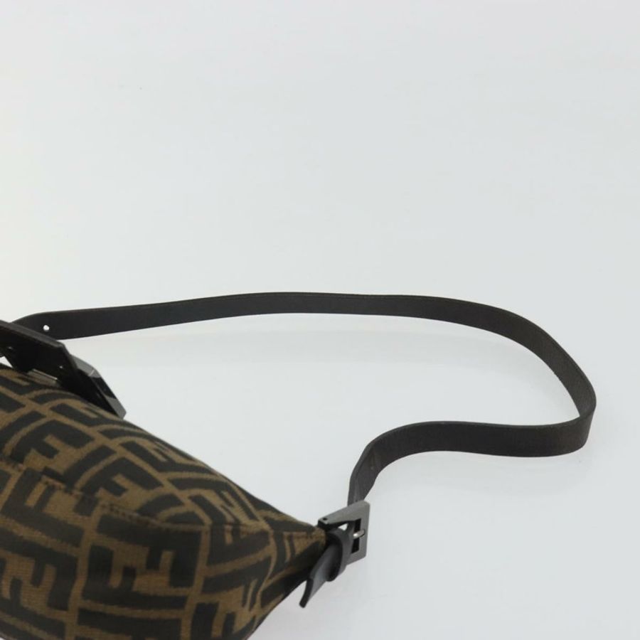 【日本直送】FENDI Zucca帆布Mamma Baguette單肩包 黑色 銀色 棕色 正品 187689SAM-13