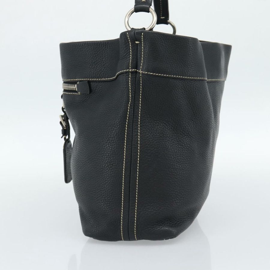 【日本直送】PRADA 黑色銀色皮革肩背包,正品編號 188461A-3