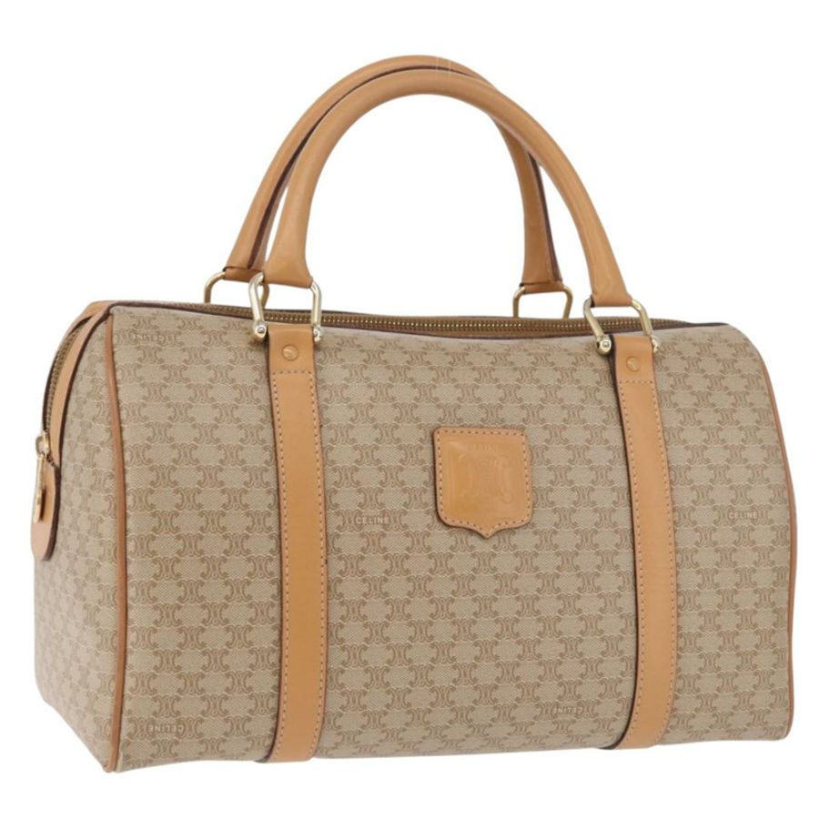 【日本直送】CELINE Macadam帆布波士頓包 PVC米色金色 正品 188481V-0