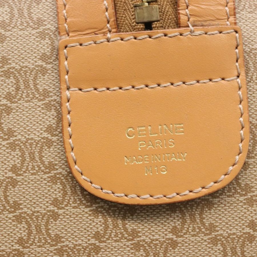 【日本直送】CELINE Macadam帆布波士頓包 PVC米色金色 正品 188481V-10