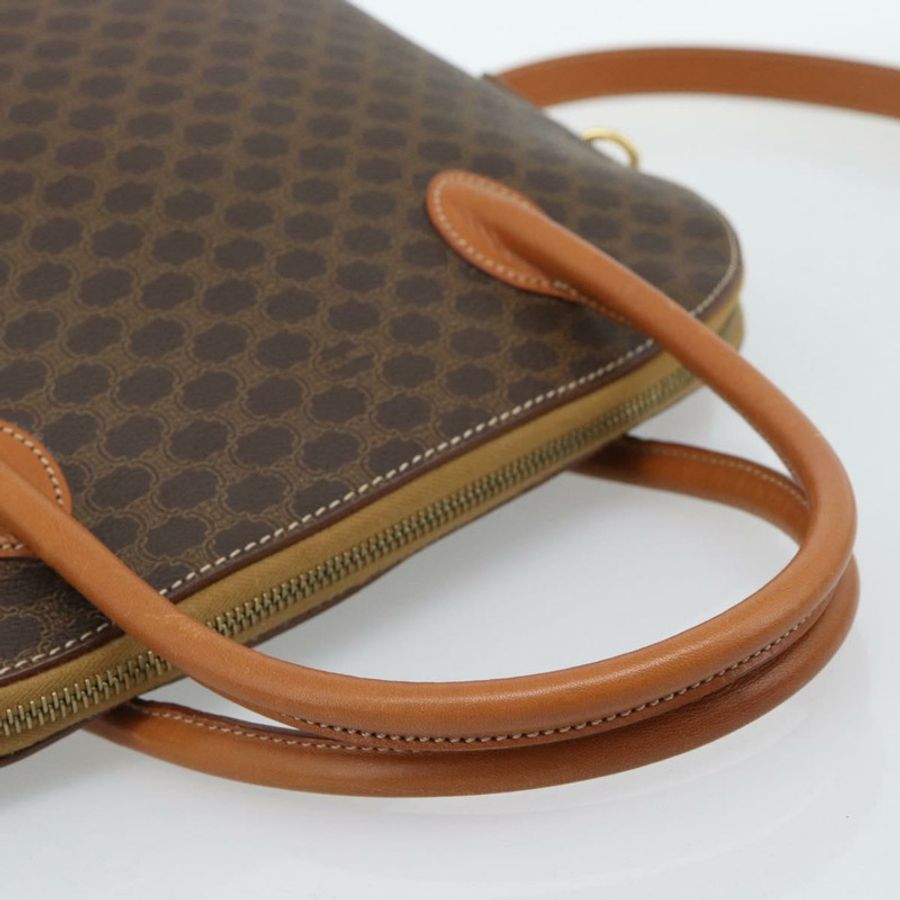 【日本直送】CELINE Macadam帆布手提包 PVC皮革 兩用棕色金色 正品 188224SAV-6