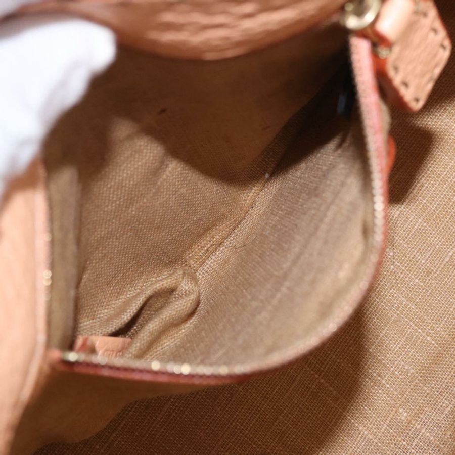 【日本直送】FENDI Celeria 手提包 皮革 橙色 正品 189383V-21