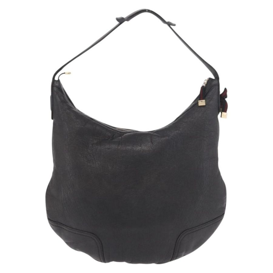 【日本直送】GUCCI 黑色金色皮革單肩包 162882 正品 189322A-1