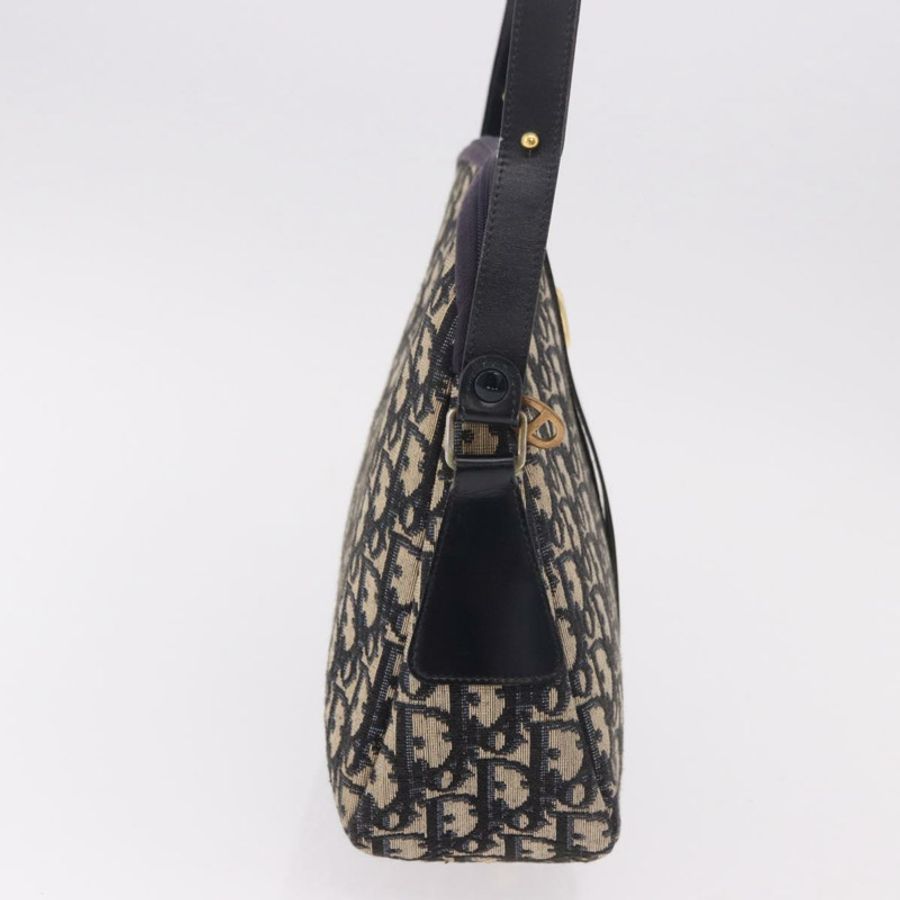 【日本直送】Christian Dior Trotter帆布肩背包 海軍藍 金色 正品 189386A-3