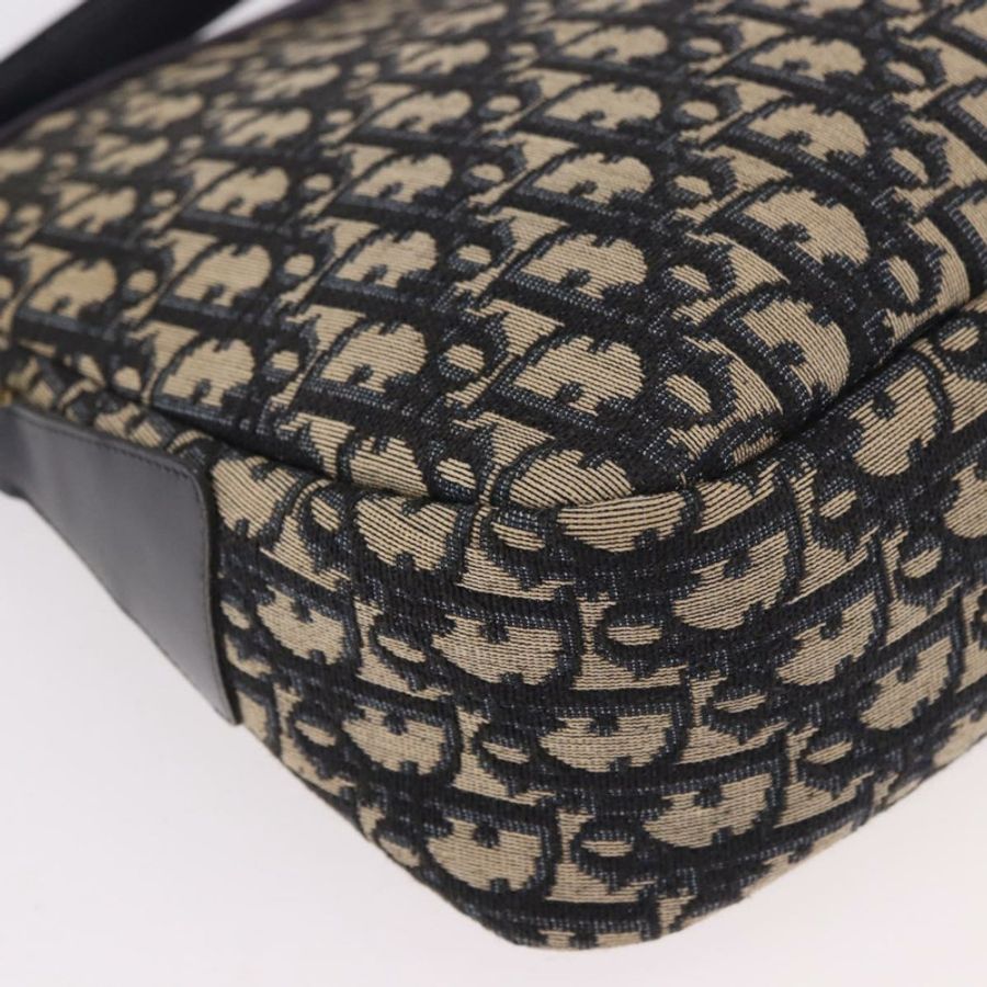 【日本直送】Christian Dior Trotter帆布肩背包 海軍藍 金色 正品 189386A-14