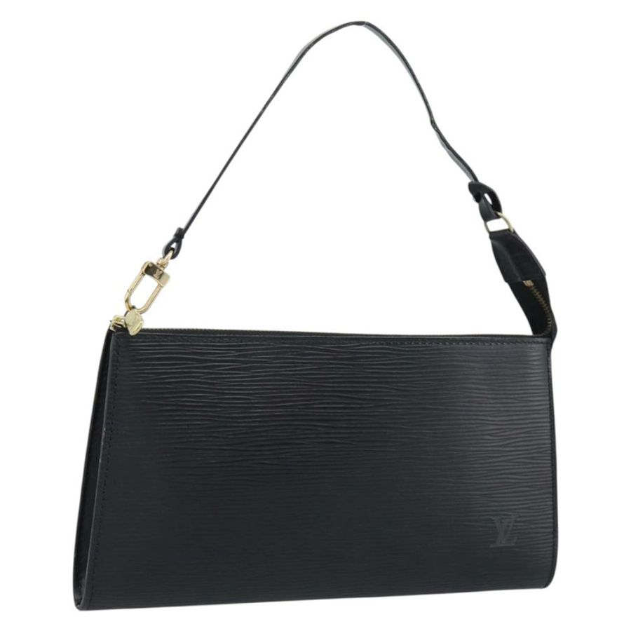 【日本直送】路易威登 Epi Pochette Accessoires 手拿包 黑色 M52982 LV Auth 187872A-0