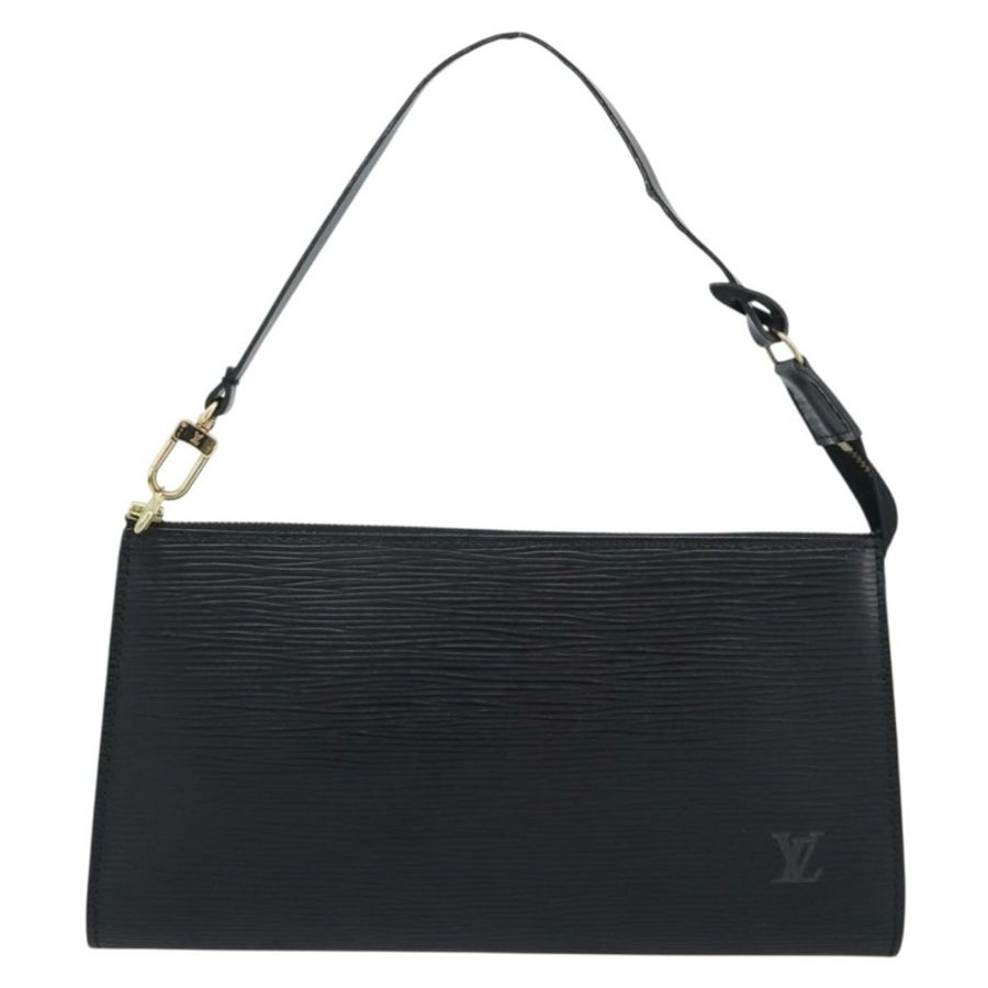 【日本直送】路易威登 Epi Pochette Accessoires 手拿包 黑色 M52982 LV Auth 187872A-12