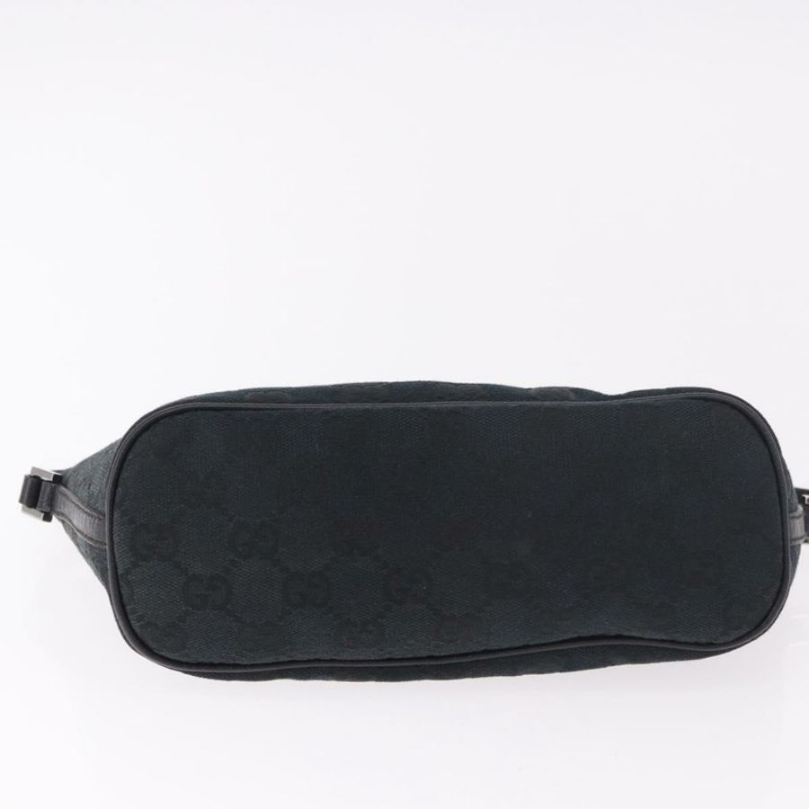 【日本直送】GUCCI GG帆布配件包 黑色 銀色 正品 189166V-4