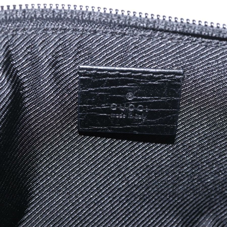 【日本直送】GUCCI GG帆布配件包 黑色 銀色 正品 189166V-18