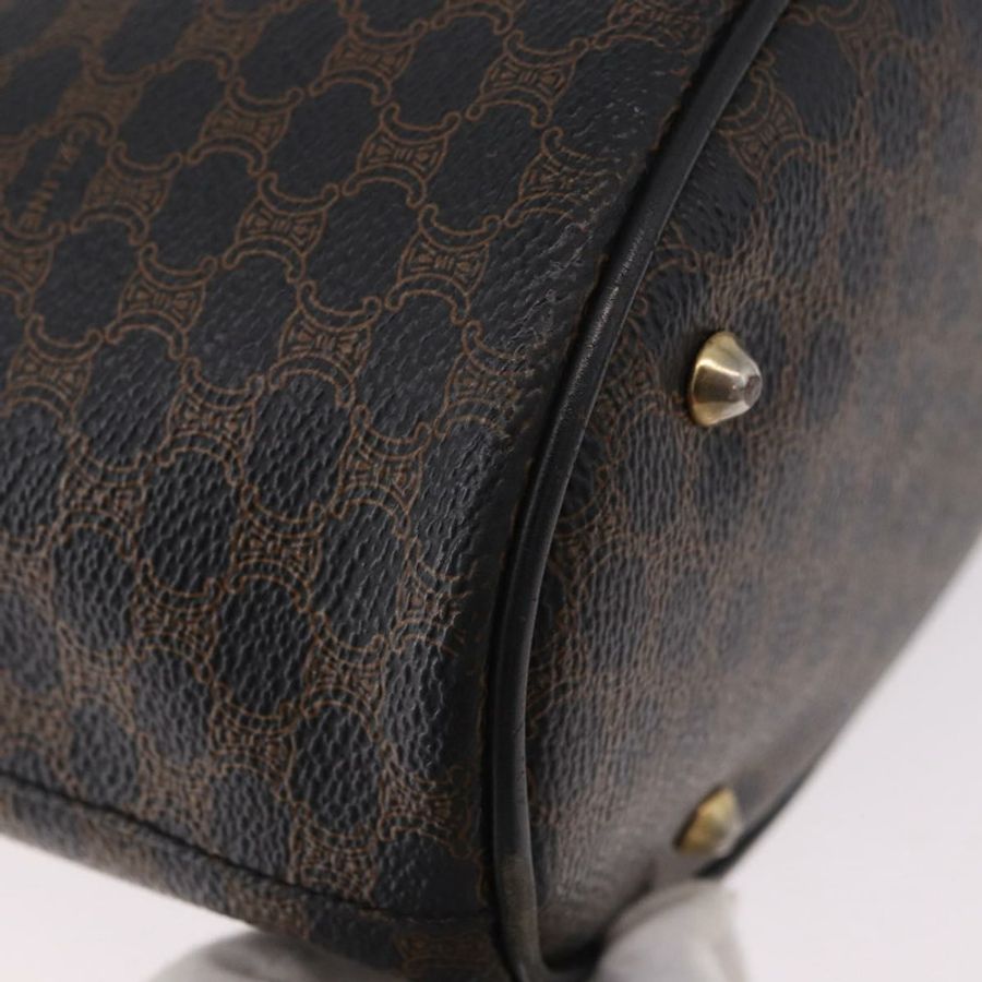 【日本直送】CELINE Macadam帆布托特包 PVC皮革 黑色金色 正品 BA13696A-14