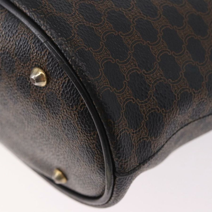 【日本直送】CELINE Macadam帆布托特包 PVC皮革 黑色金色 正品 BA13696A-15