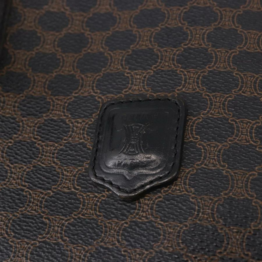 【日本直送】CELINE Macadam帆布托特包 PVC皮革 黑色金色 正品 BA13696A-16