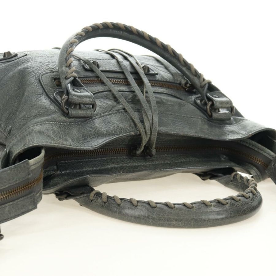 【日本直送】BALENCIAGA The Town 手提包 皮革 兩用 灰色 240579 正品 189158SAM-5