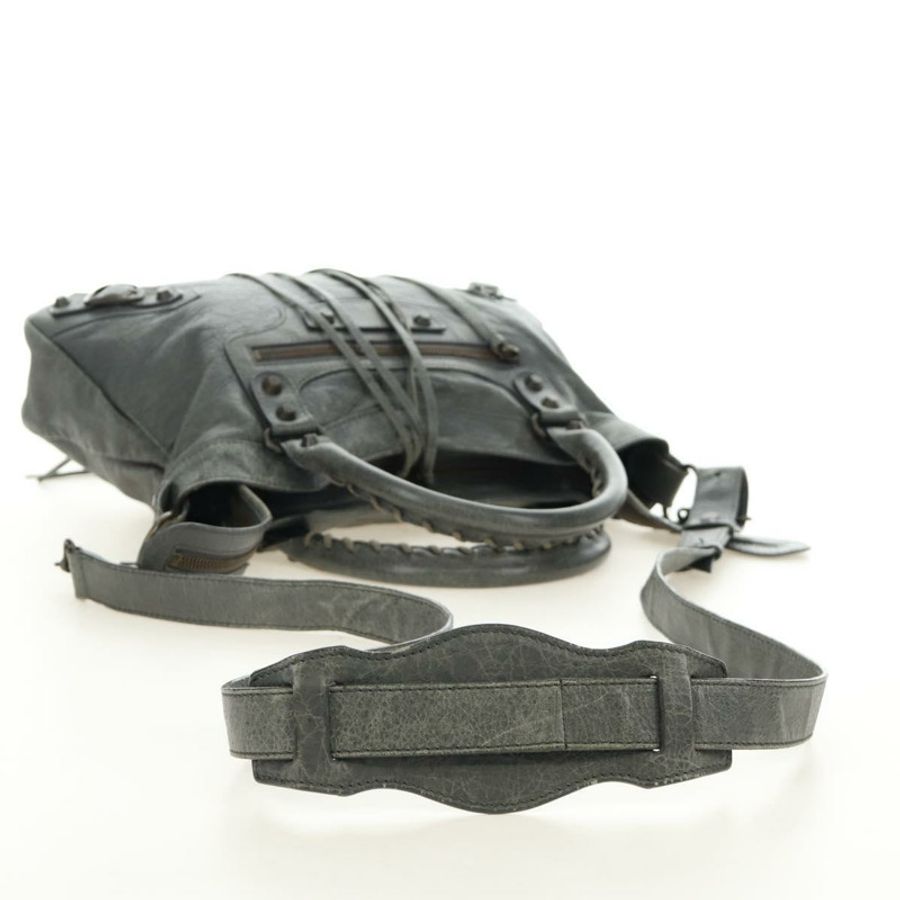 【日本直送】BALENCIAGA The Town 手提包 皮革 兩用 灰色 240579 正品 189158SAM-7