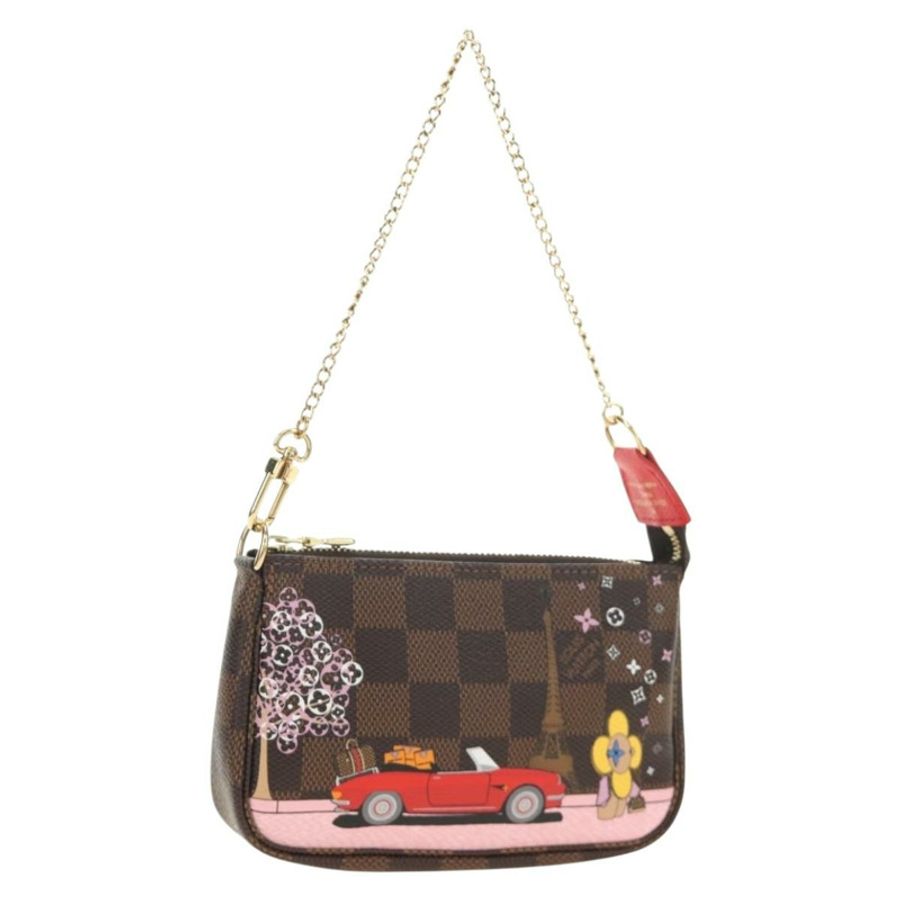 【日本直送】路易威登 Damier Ebene Vivienne 迷你手拿包配件正品 190175M-0