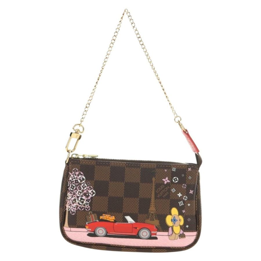 【日本直送】路易威登 Damier Ebene Vivienne 迷你手拿包配件正品 190175M-12