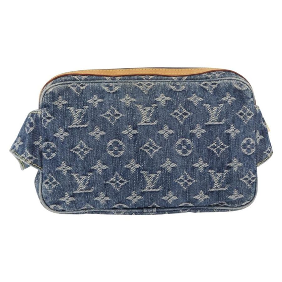 【日本直送】路易威登 Monogram 牛仔布腰包/斜背包 藍色 M95347 LV 正品 190155SAV-1