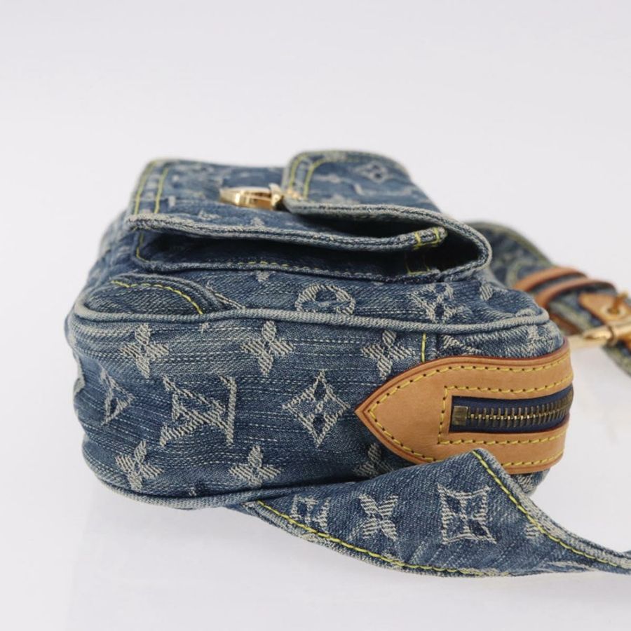 【日本直送】路易威登 Monogram 牛仔布腰包/斜背包 藍色 M95347 LV 正品 190155SAV-2