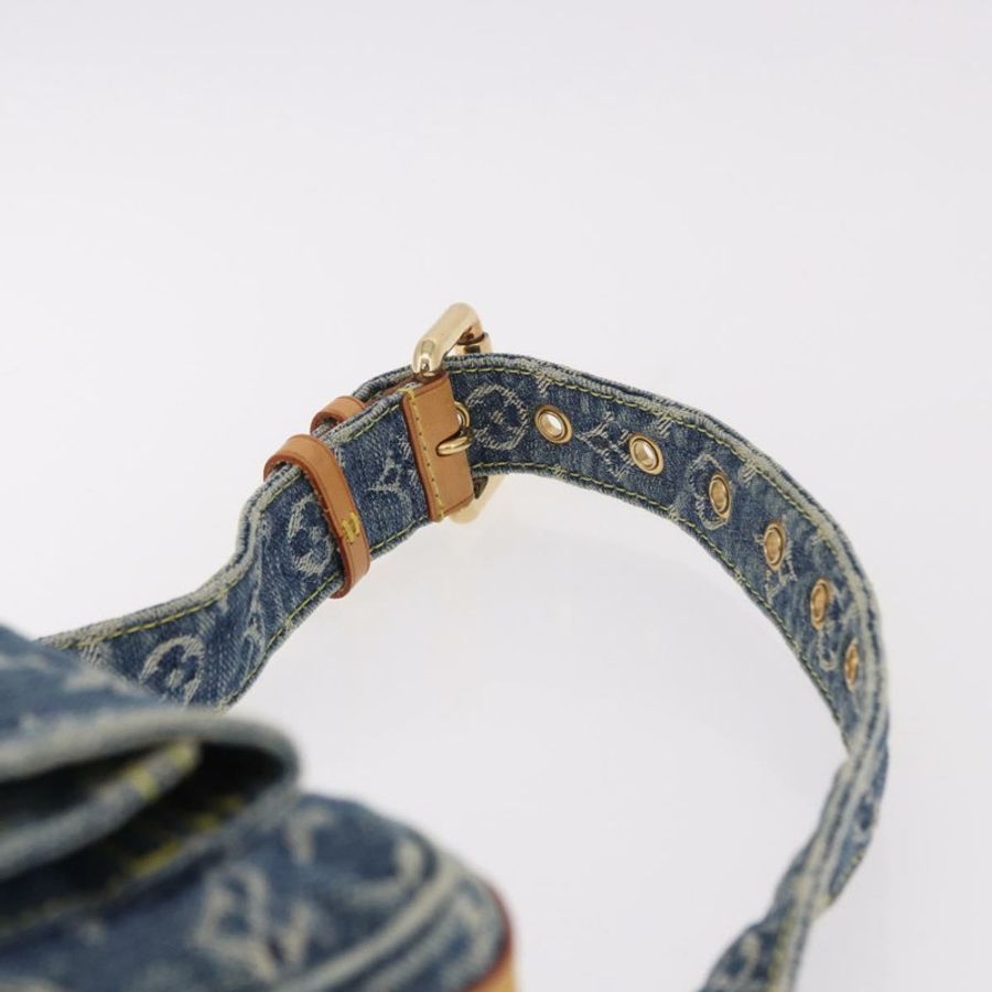 【日本直送】路易威登 Monogram 牛仔布腰包/斜背包 藍色 M95347 LV 正品 190155SAV-7