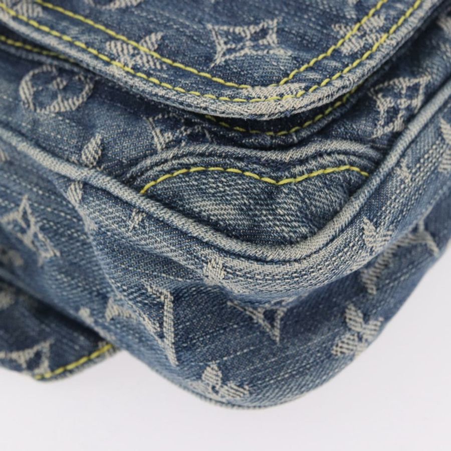 【日本直送】路易威登 Monogram 牛仔布腰包/斜背包 藍色 M95347 LV 正品 190155SAV-8