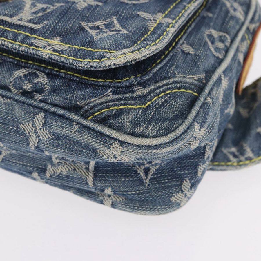 【日本直送】路易威登 Monogram 牛仔布腰包/斜背包 藍色 M95347 LV 正品 190155SAV-13