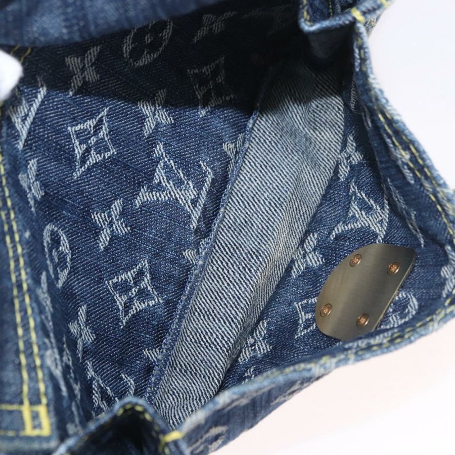 【日本直送】路易威登 Monogram 牛仔布腰包/斜背包 藍色 M95347 LV 正品 190155SAV-22