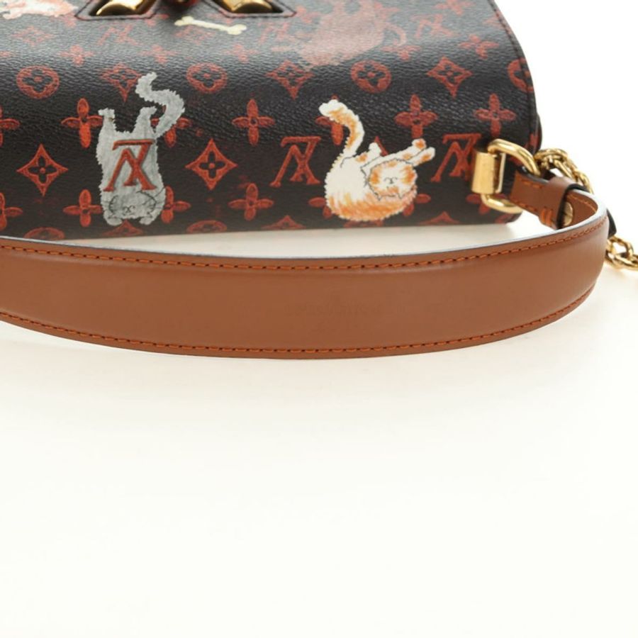 【日本直送】路易威登 Catgram Sac Twist MM 肩背包 酒紅色 M44408 LV Auth 190114SAM-5