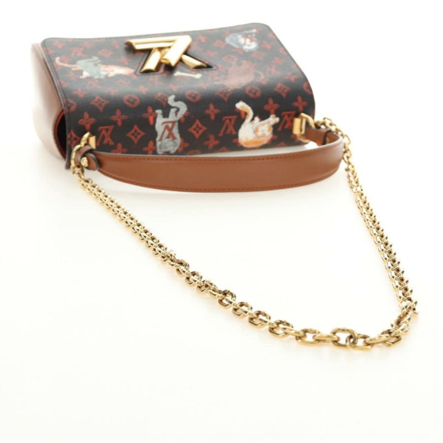 【日本直送】路易威登 Catgram Sac Twist MM 肩背包 酒紅色 M44408 LV Auth 190114SAM-6