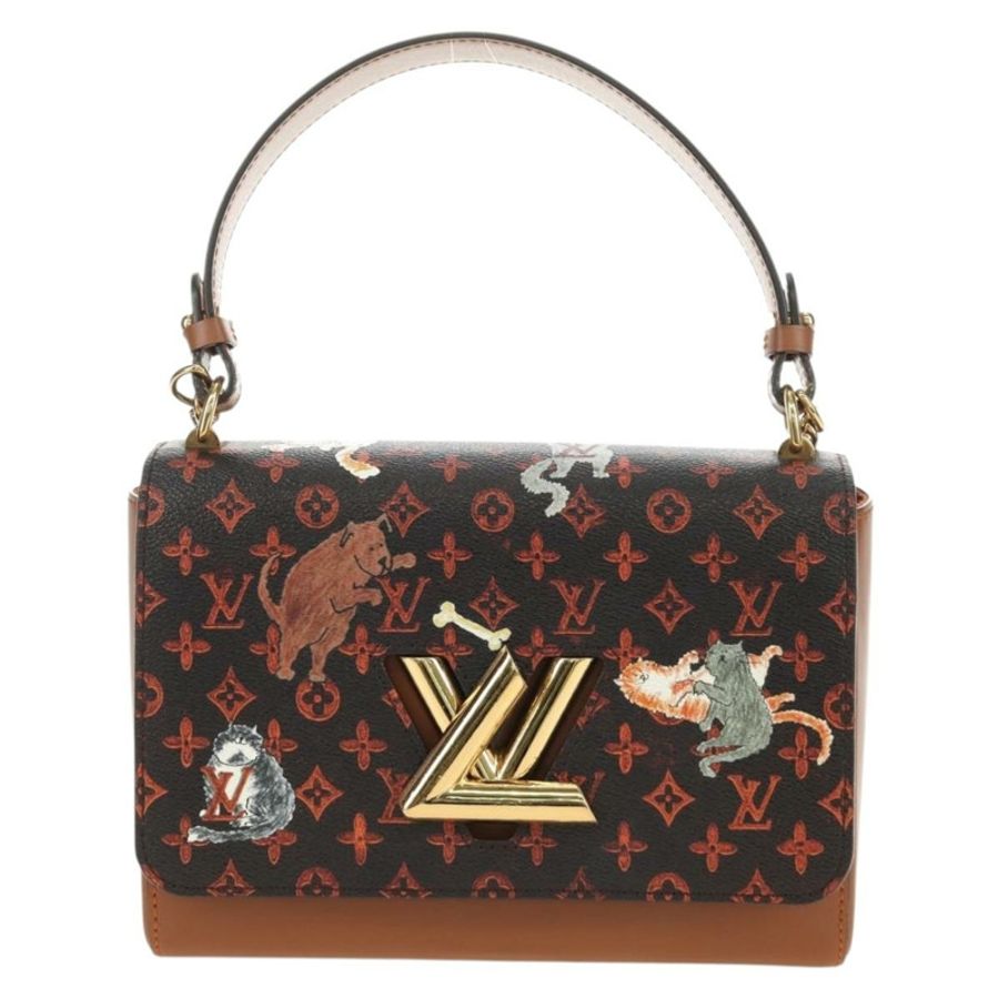 【日本直送】路易威登 Catgram Sac Twist MM 肩背包 酒紅色 M44408 LV Auth 190114SAM-12