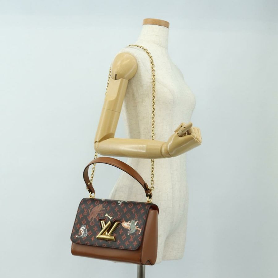 【日本直送】路易威登 Catgram Sac Twist MM 肩背包 酒紅色 M44408 LV Auth 190114SAM-34