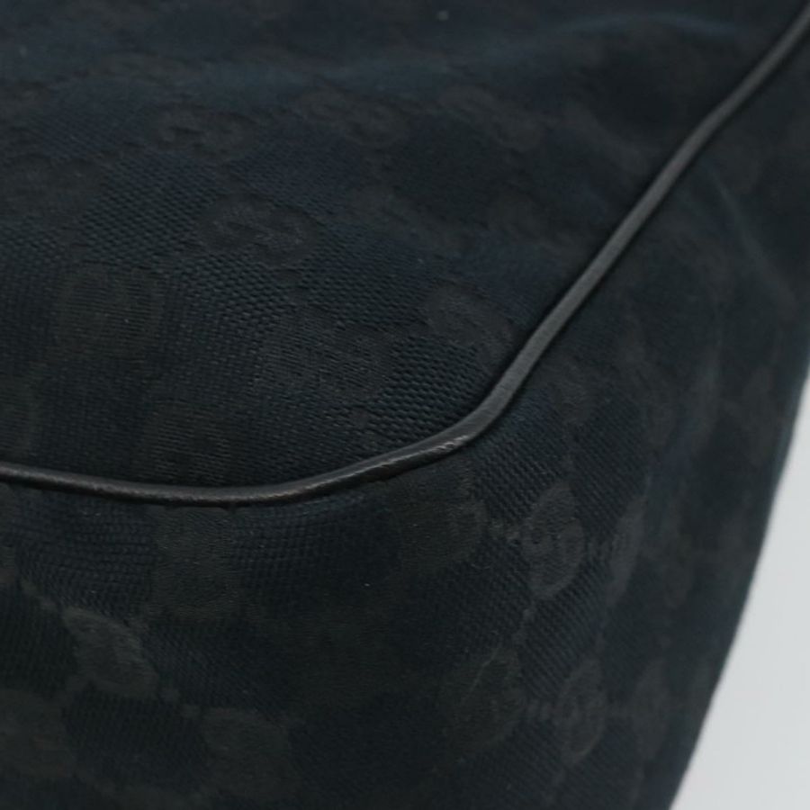 【日本直送】GUCCI GG帆布Abbey單肩包 黑色 銀色 153025 正品 186646SAV-15