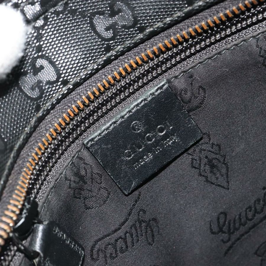 【日本直送】GUCCI GG Implementation 單肩包 PVC 黑色銀色 201538 Auth 186648V-18