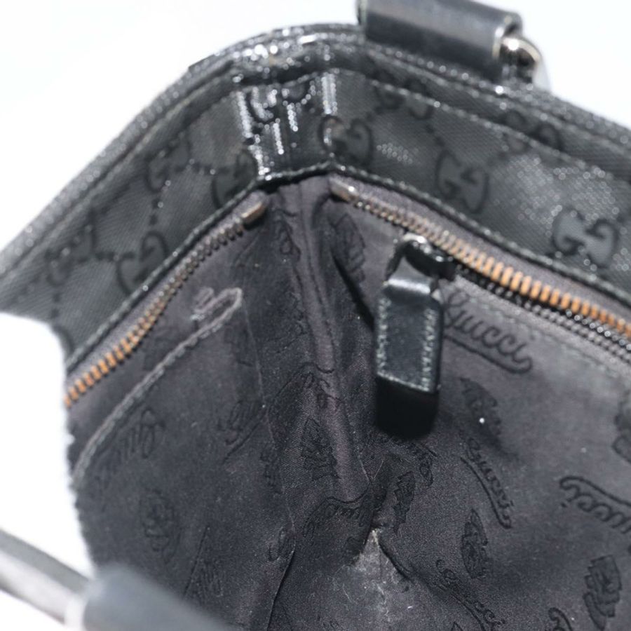 【日本直送】GUCCI GG Implementation 單肩包 PVC 黑色銀色 201538 Auth 186648V-20