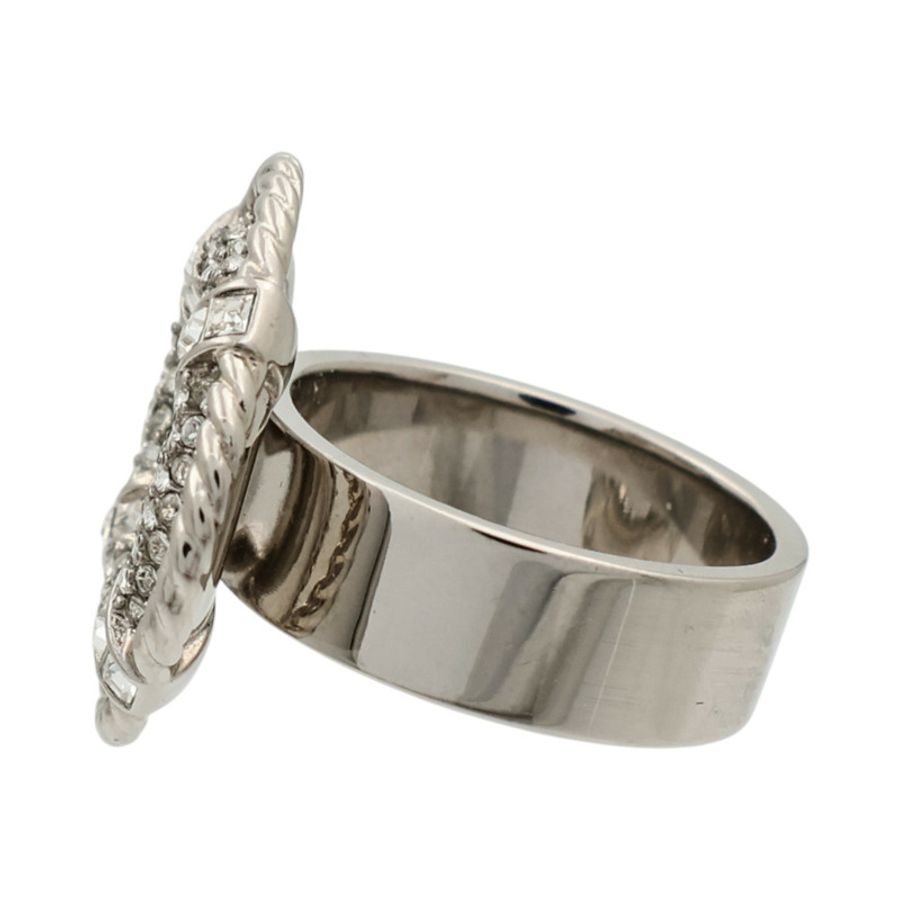 CHANEL 金屬/Strass Crystal Lifesaver CC Ring戒指-2