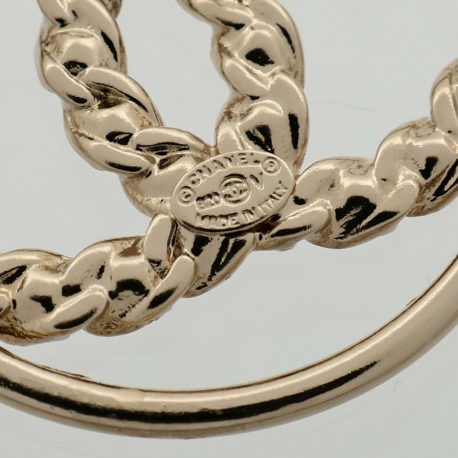 CHANEL 金屬CC Crystal Round Earrings耳環-5