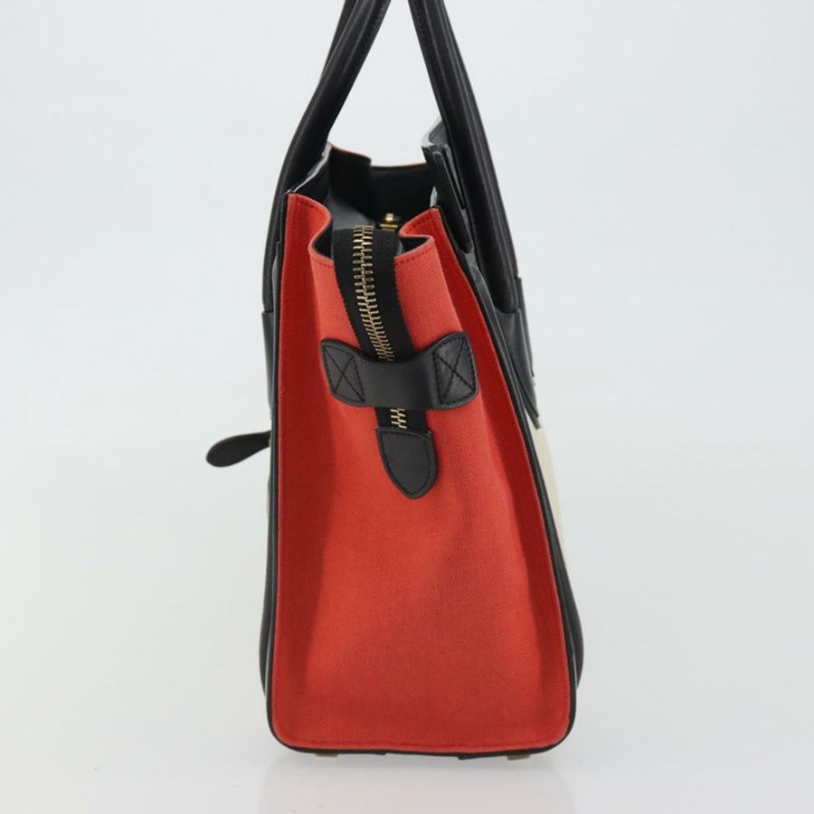 【日本直送】CELINE Luggage Micro Shopper 手提包 帆布 米色 金色 正品 190479A-3
