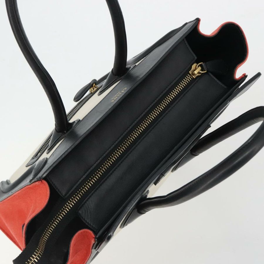 【日本直送】CELINE Luggage Micro Shopper 手提包 帆布 米色 金色 正品 190479A-5